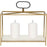 Flye White Marble Gold and Black Candle Holder - Oclion.com