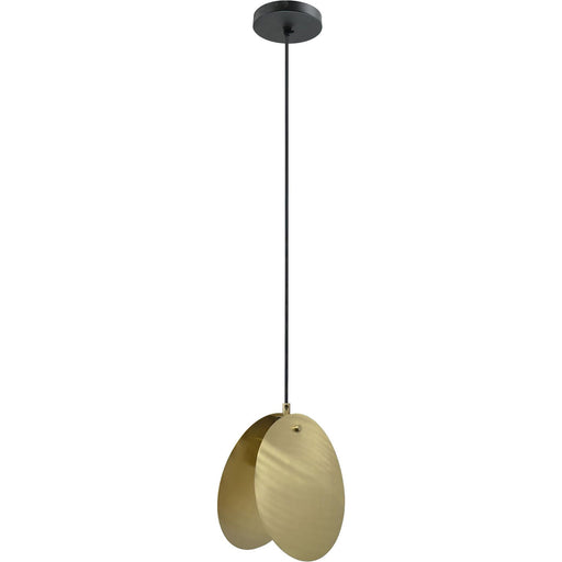 Frond Matte Brass Ceiling Pendant Light - Oclion.com