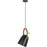 Issa Black and Light Brown Leather Pendant Light - Oclion.com