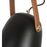 Issa Black and Light Brown Leather Pendant Light - Oclion.com