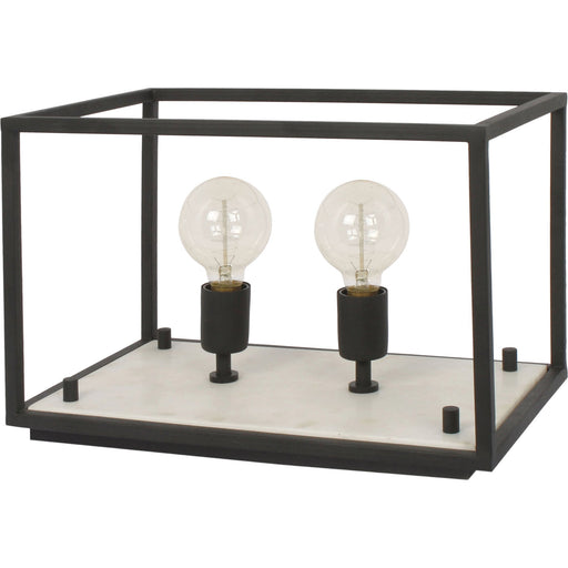 Veruca Black and White Marble Table Lamp - Oclion.com