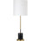 Dunson Black Satin Brass Table Lamp - Oclion.com