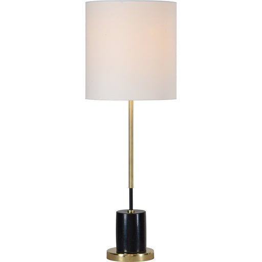 Dunson Black Satin Brass Table Lamp - Oclion.com