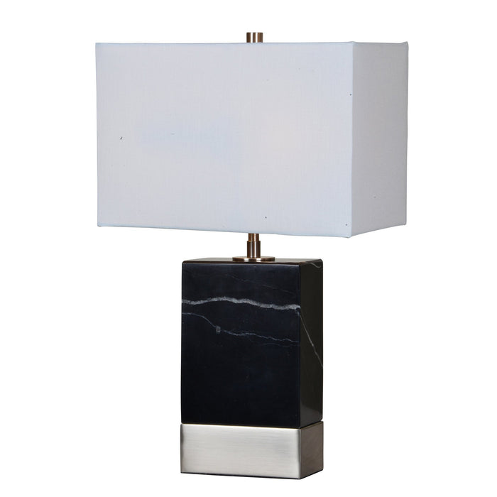 Heme Black and Satin Nickel Table Lamp - Oclion.com
