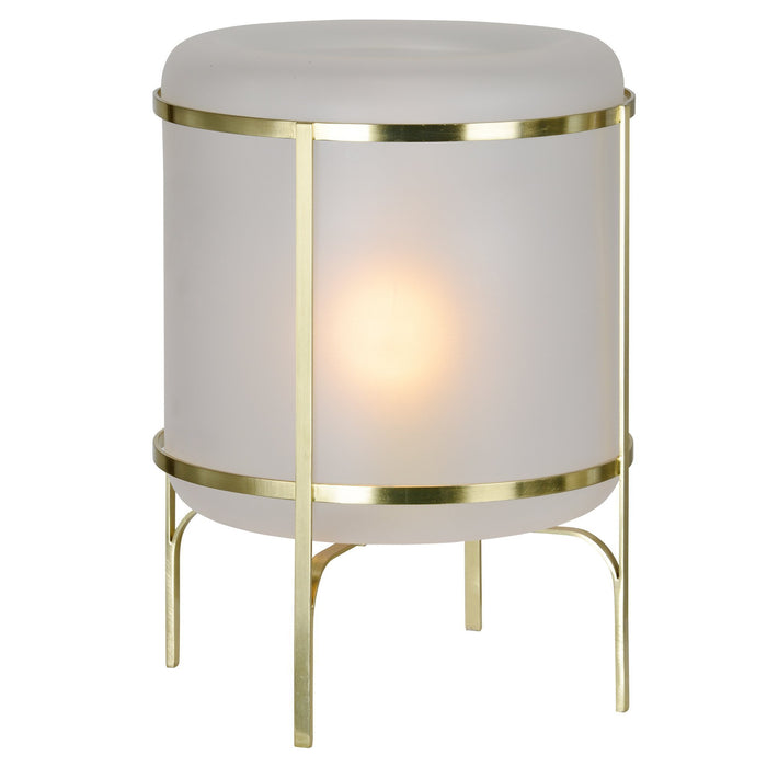 Downey Satin Gold Table Lamp - Oclion.com