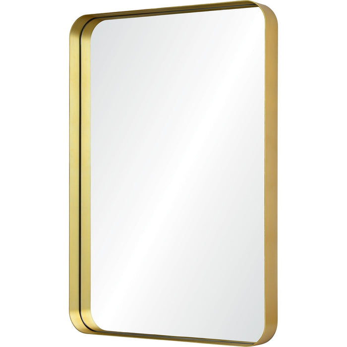 Barton Brushed Gold Frame Mirror - Oclion.com