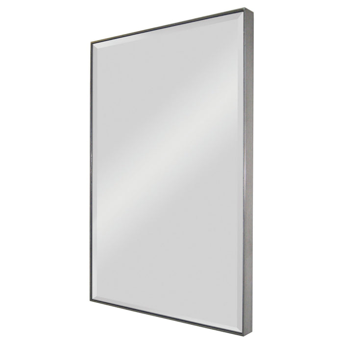 Onis Beveled Silver Wood Framed Mirror - Oclion.com