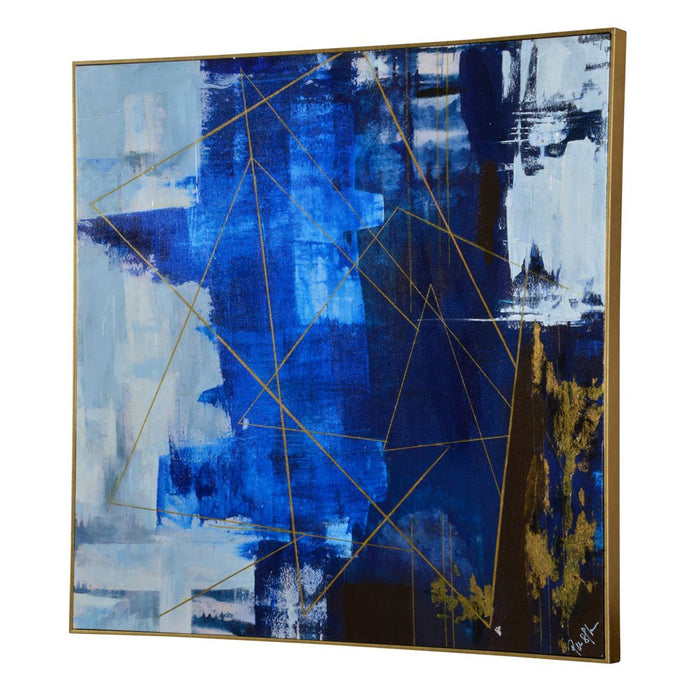 Blue Dream Framed Canvas Painting - Oclion.com