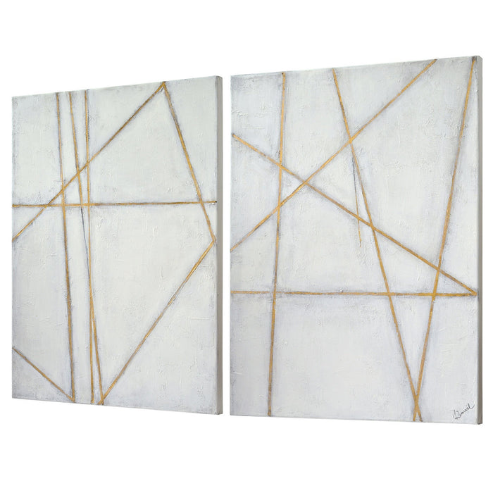 Glacier Set of 2 Canvas Paintings - Oclion.com