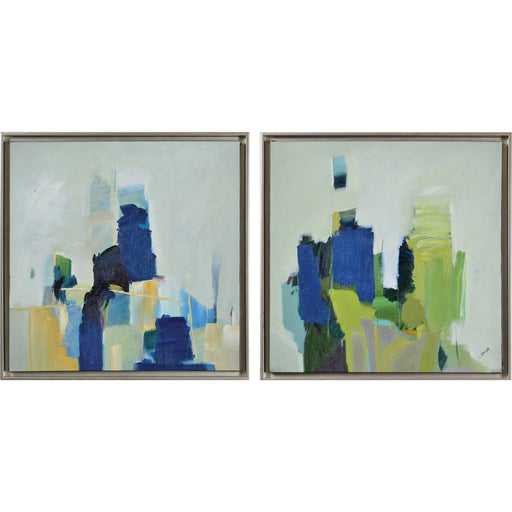 Maska Set of 2 Framed Canvas Paintings - Oclion.com