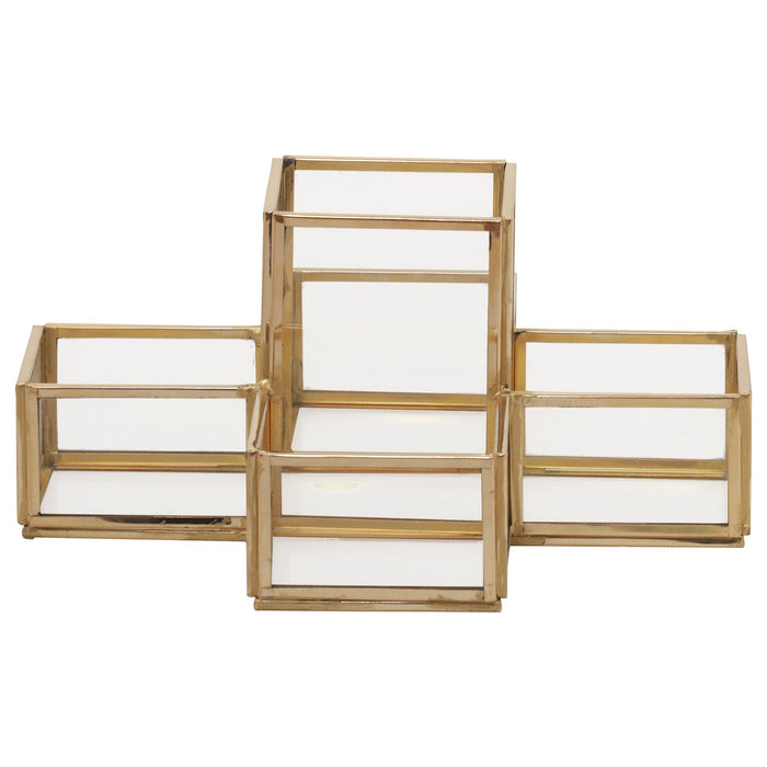 Hanover Golden Glass and Brass Letter Stand - Oclion.com