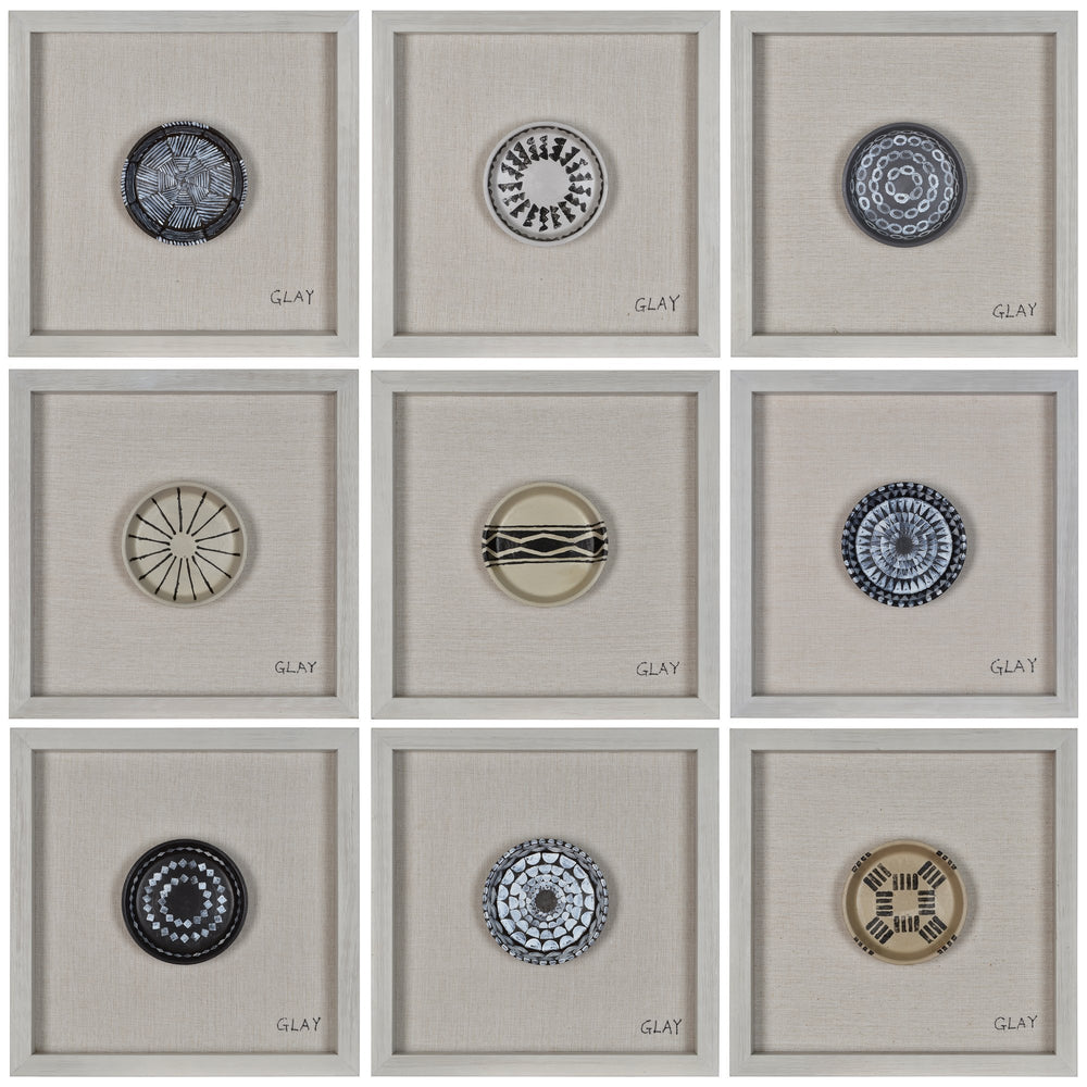 Buttons 9-Piece Set of Framed Wall Decor - Oclion.com