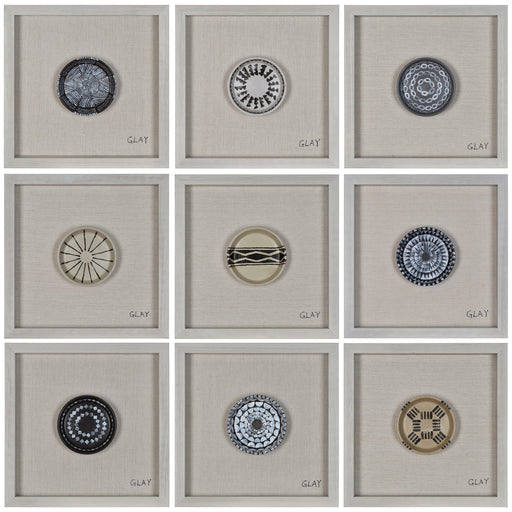 Buttons 9-Piece Set of Framed Wall Decor - Oclion.com