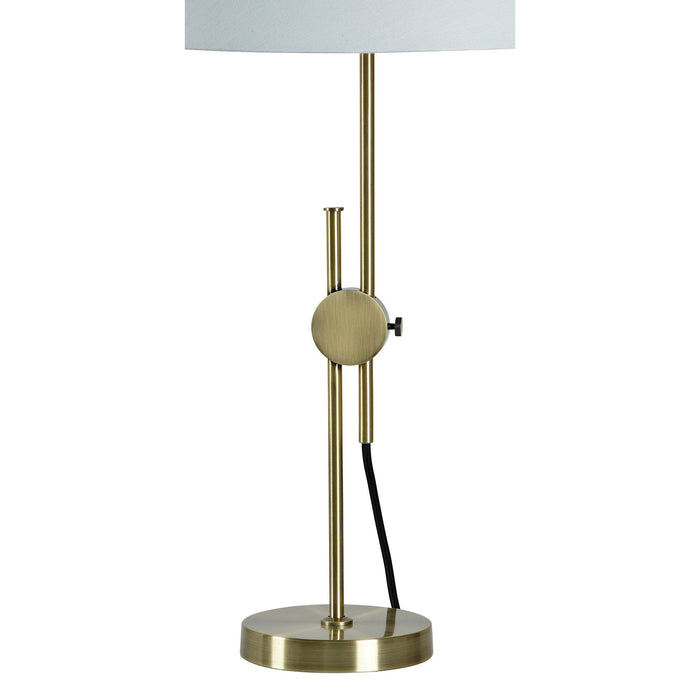 Carswell Antique Brass Table Lamp - Oclion.com