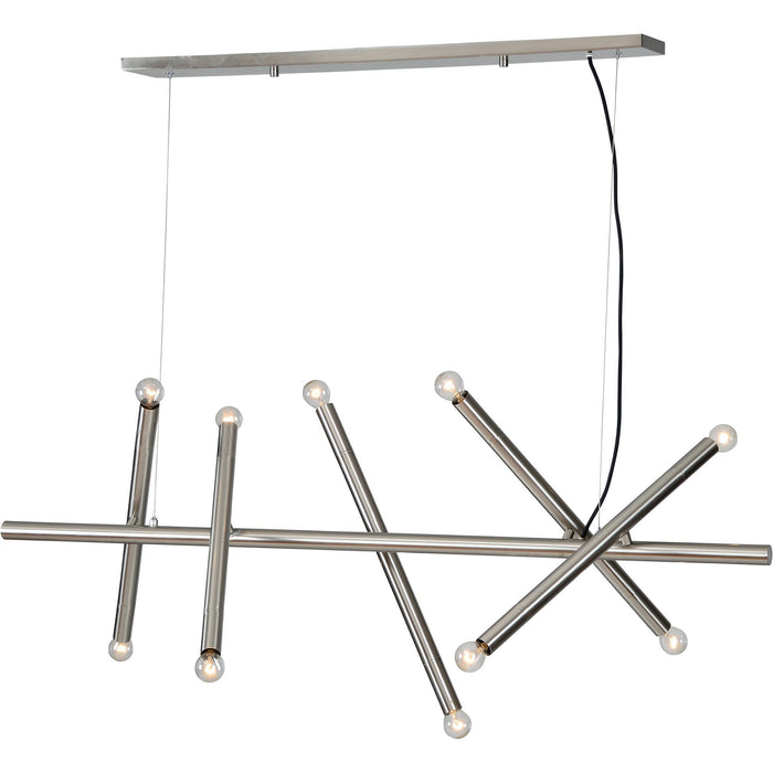 Hazelwood Satin Nickel Ceiling Fixture - Oclion.com