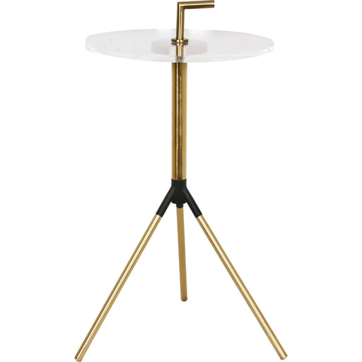 Tabina Gold and Clear Accent Table - Oclion.com