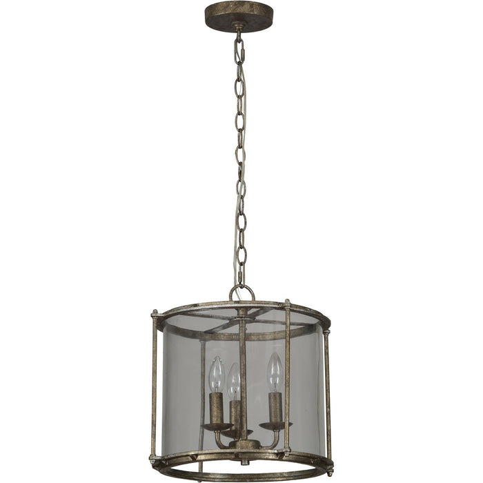 Browning Clear Rustic Silver Ceiling Fixture - Oclion.com