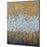 Magee Hand Painted Canvas Matte Texture Gold Leaf Accent and Chocolate Framed Art - Oclion.com