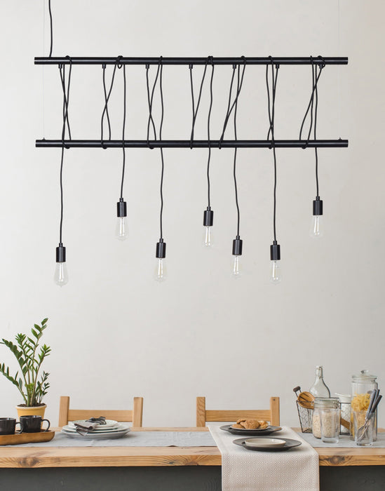 Gardiner Matte Black Ceiling Fixture - Oclion.com