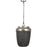 Irvon Natural Zinc/Black Ceiling Fixture - Oclion.com