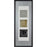 Hutchison Iron Glass Finish with Black Frame Metal Wall Art - Oclion.com