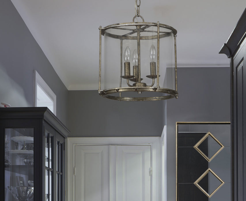 Browning Clear Rustic Silver Ceiling Fixture - Oclion.com