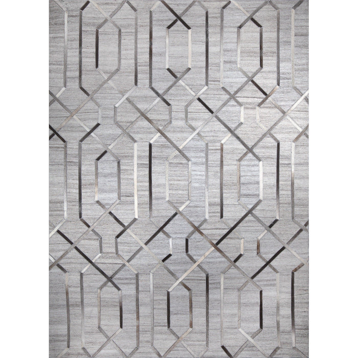 Hamilton Silver Handwoven Indoor Area Rug - Oclion.com