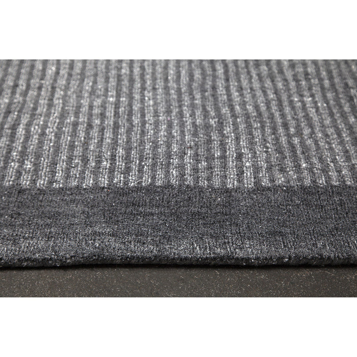 Lombard Dark Grey Handloom Indoor Area Rug - Oclion.com