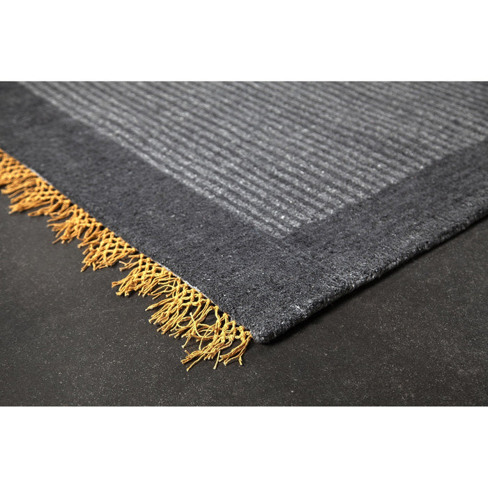 Lombard Dark Grey Handloom Indoor Area Rug - Oclion.com