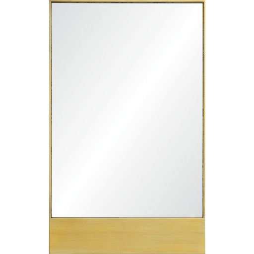 Sadler Gold Leaf Wooden Framed Minimalist Mirror - Oclion.com