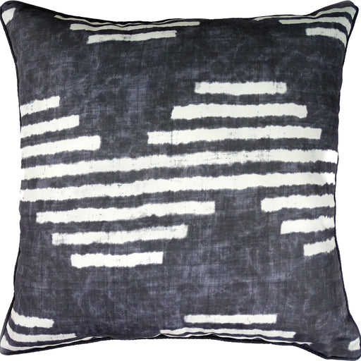 Gilford Dark Blue and White Outdoor Pillow - Oclion.com