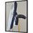 Ilya 2-Piece Set of Hand Painted Linen Matte Gold Leaf Accent with Black Framed Art - Oclion.com