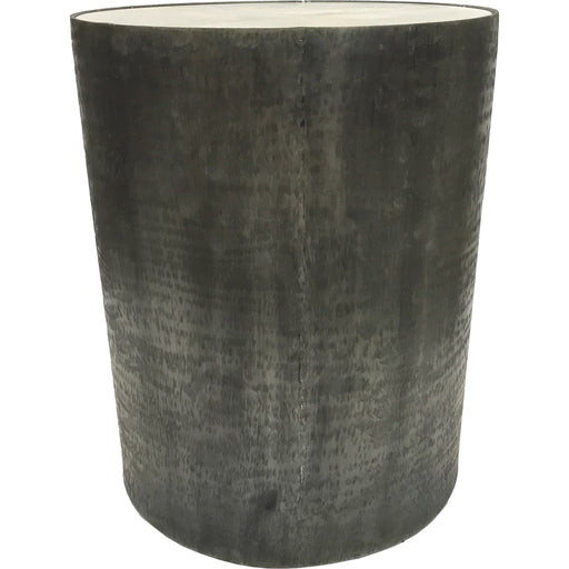 Balford White Marble/Brush Gray Outdoor Accent Table - Oclion.com