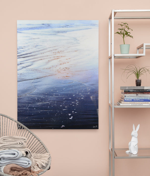 Laporte Tempered Glassy Finish with Copper Foil Wall Decor - Oclion.com