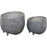 Declan 2-Piece Set of Distressed Cement Outdoor Vase - Oclion.com