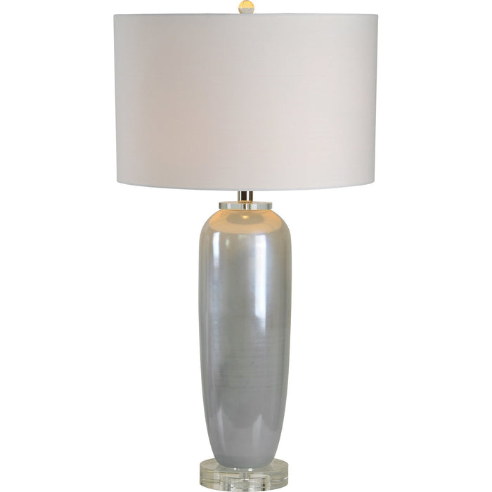 Carlotta Frosted Light Blue Table Lamp - Oclion.com