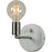 Margerie Satin Nickel White Marble Wall Sconce - Oclion.com
