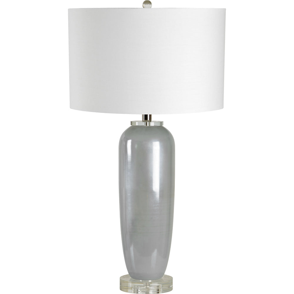 Carlotta Frosted Light Blue Table Lamp - Oclion.com