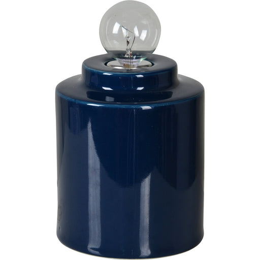 Cork Dark Blue Table Lamp - Oclion.com